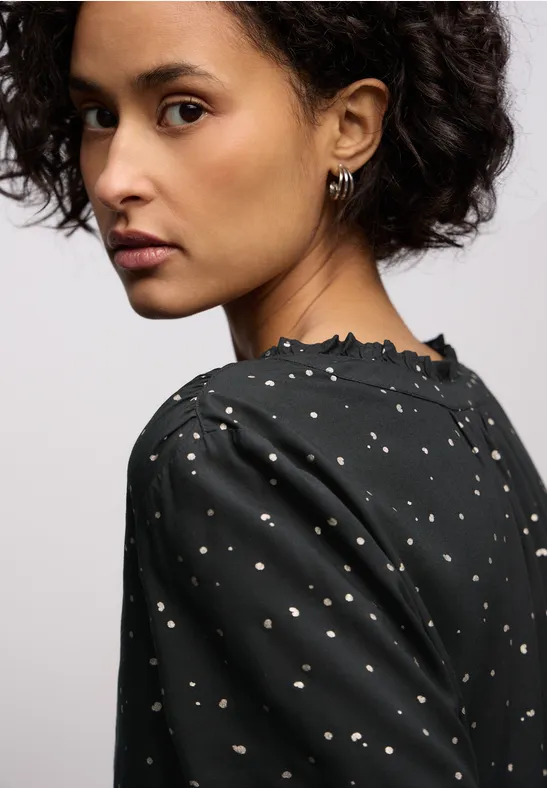 Gemusterte Tunika Black