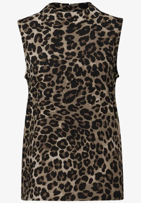 Gedessineerde blouse top null