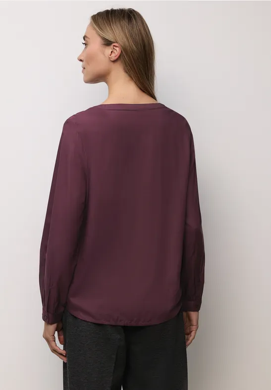 Bluse mit Glitzerdetail jazz berry