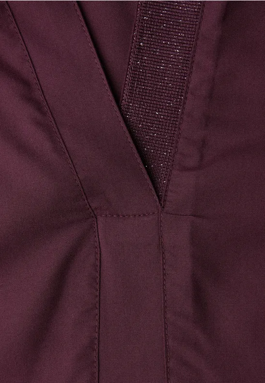 Bluse mit Glitzerdetail jazz berry