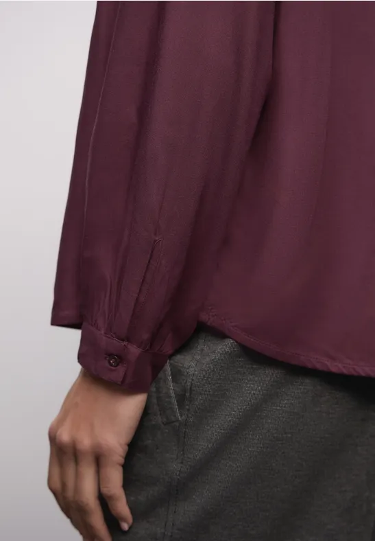 Bluse mit Glitzerdetail jazz berry