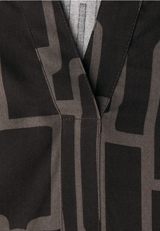 Tunique à motifs darkest brown