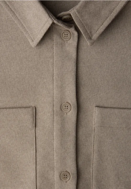 Hemdbluse mit Taschen light terra mocha mel.