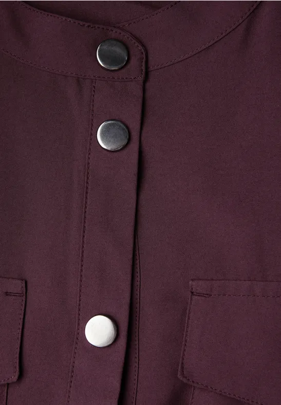 Overhemd blouse met zakken Jazz Berry