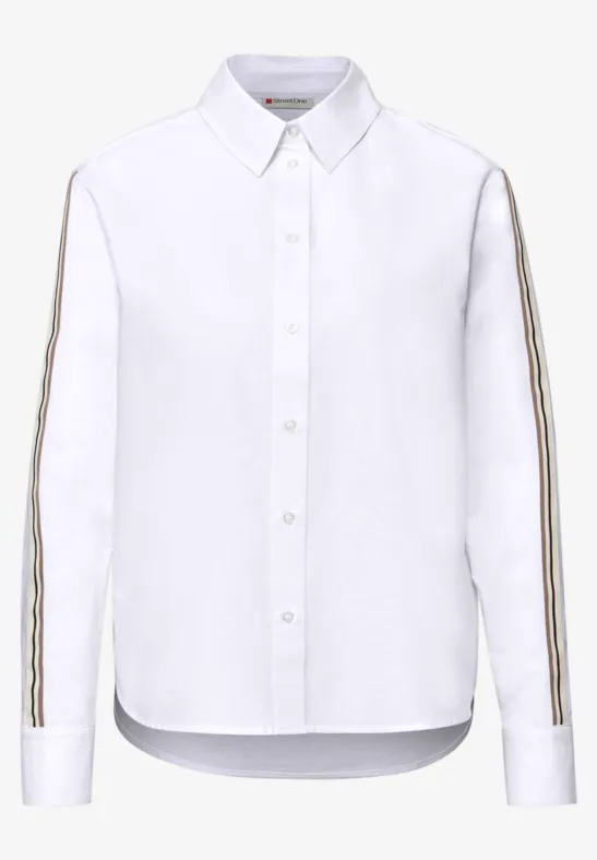 Chemisier avec détails de taille White