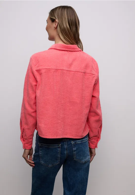 Hemdbluse striking coral