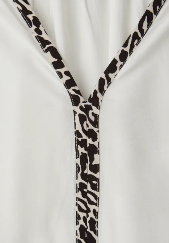 Tunika mit Tape-Details off white