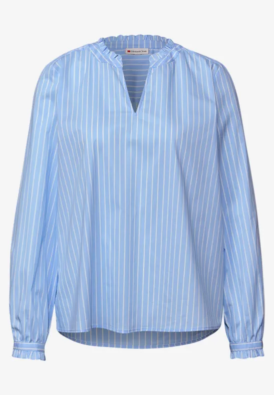 Blouse à volants original blue