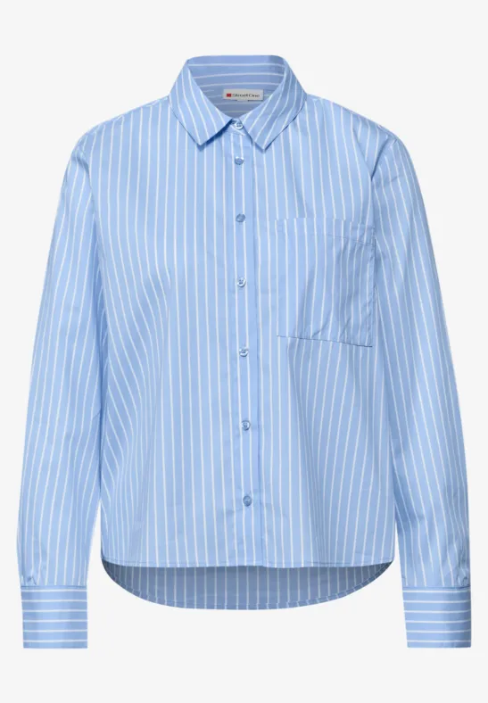 Gestreept overhemd blouse original blue