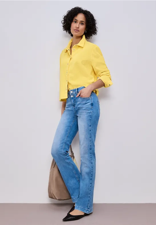 Hemdbluse bloom yellow