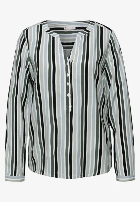 Gestreifte Tunika bound green