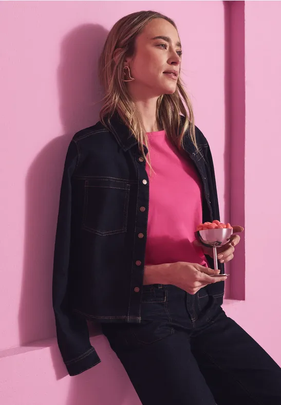 Chemisier en denim Rinse Blue washed