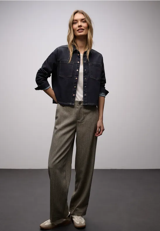 Chemisier en denim Rinse Blue washed