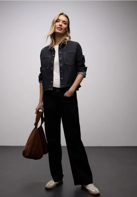 Chemisier en denim Rinse Blue washed