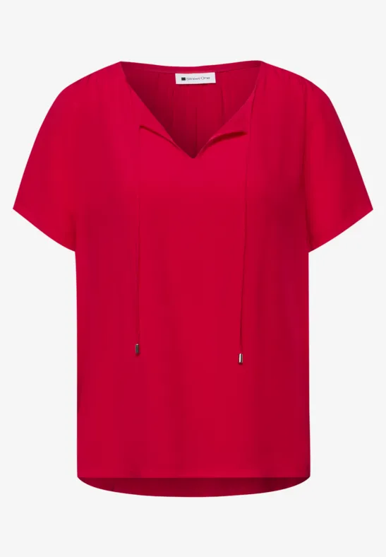 Blouse avec détail de string salsa red