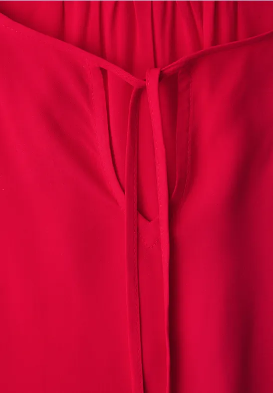 Blouse avec détail de string salsa red