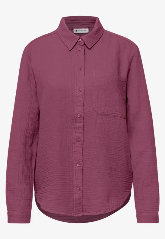 Chemisier en mousseline dark clouded blush