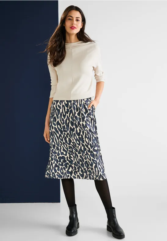 Rock in A-Linie deep blue