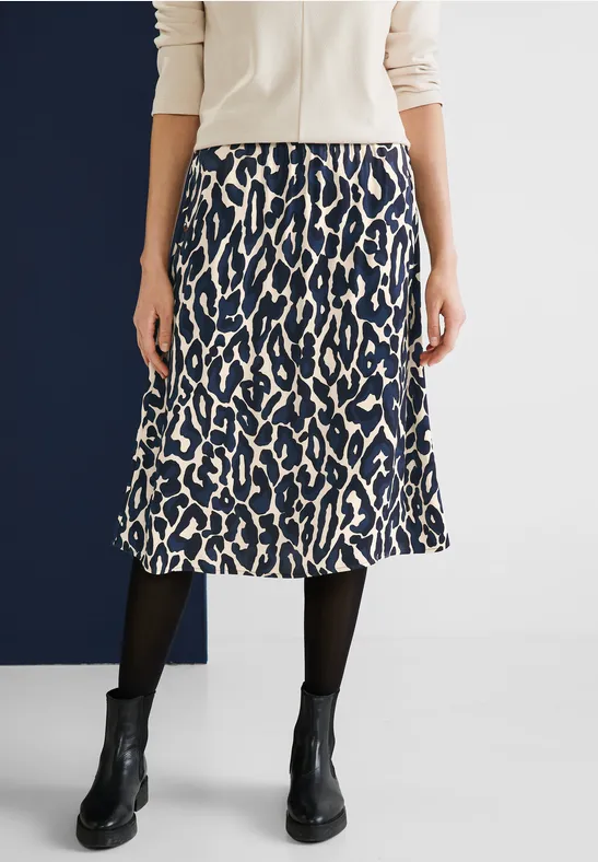 Rock in A-Linie deep blue