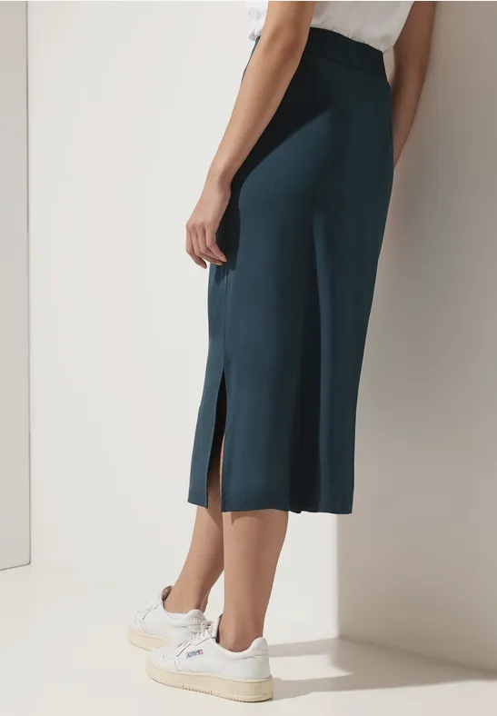 Basic Rock in Unifarbe cool vintage green