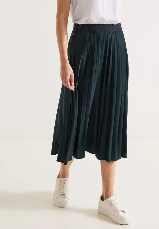 Midi Plisséerock cool vintage green