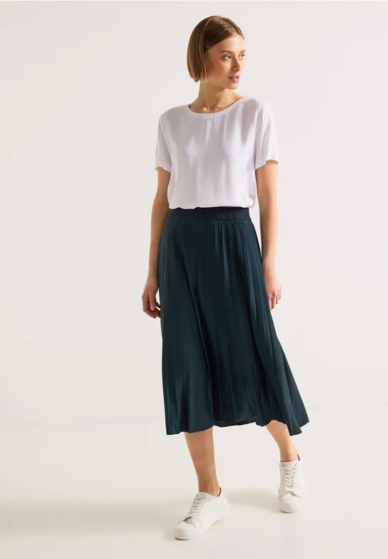 Midi Plisséerock cool vintage green