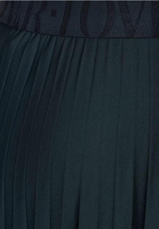 Midi Plisséerock cool vintage green