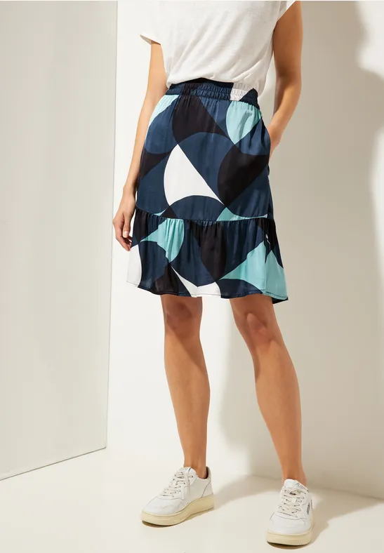 Viskose Volants Rock cool vintage green