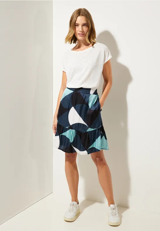 Viskose Volants Rock cool vintage green