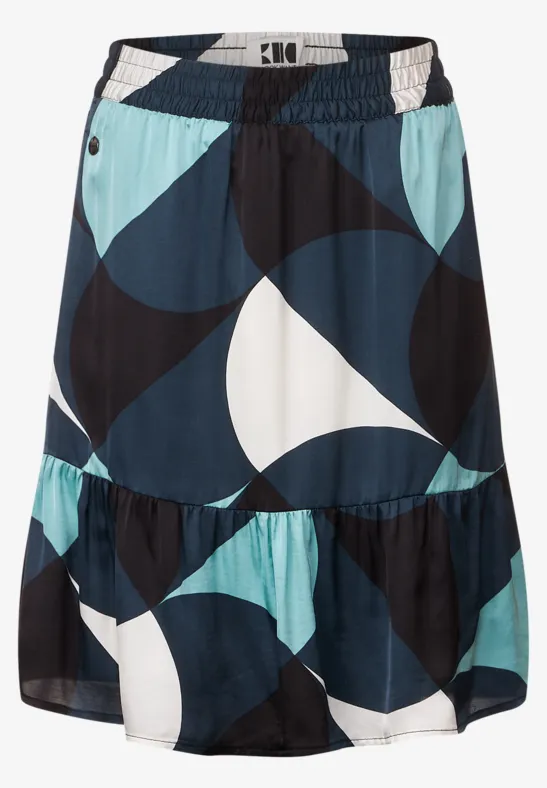 Viskose Volants Rock cool vintage green