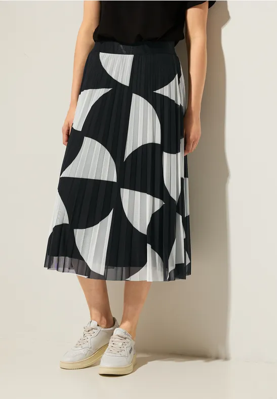 Midi Mesh Plissée Rock Black