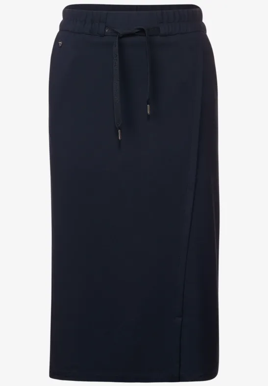 Midirock in Wickeloptik deep blue