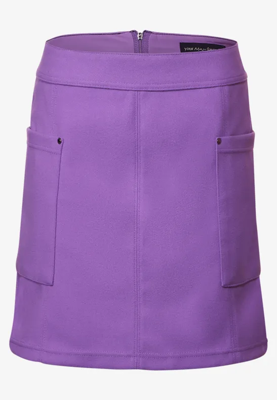 Minirock in Woll-Optik lupine lilac