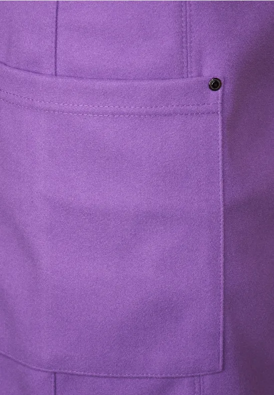 Minirock in Woll-Optik lupine lilac