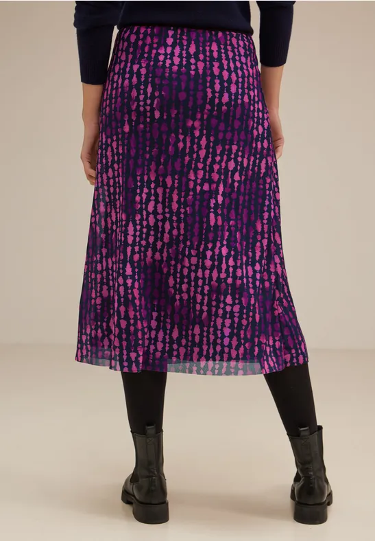 Mesh Midirock bright cozy pink