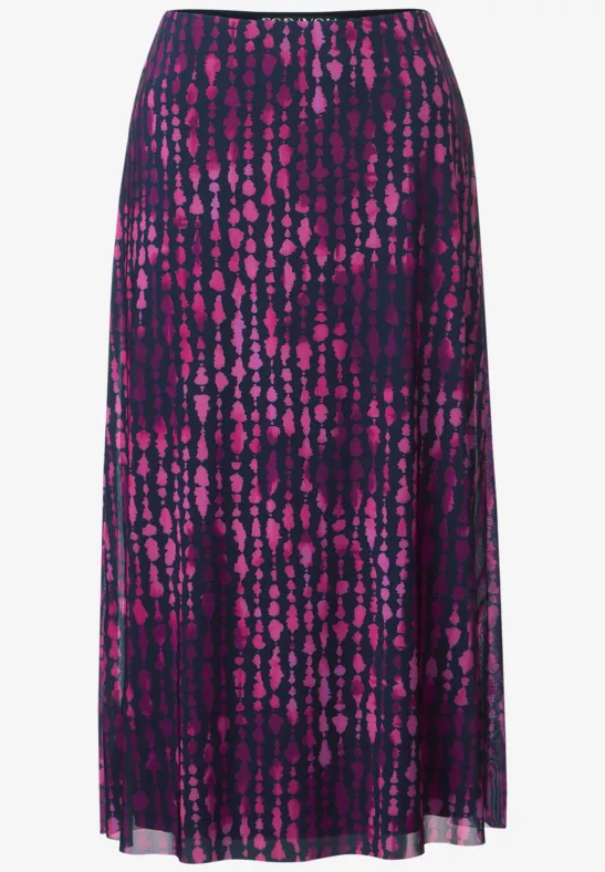 Mesh Midirock bright cozy pink