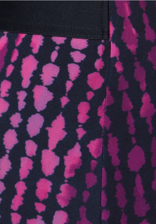 Mesh Midirock bright cozy pink