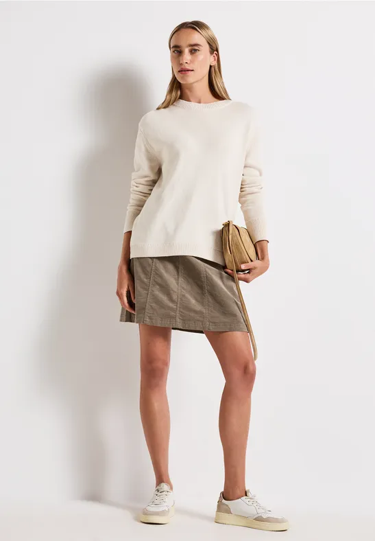 Cordrock in A-Linie bark brown