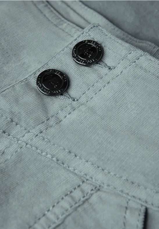 Cordrock in A-Linie washed blue