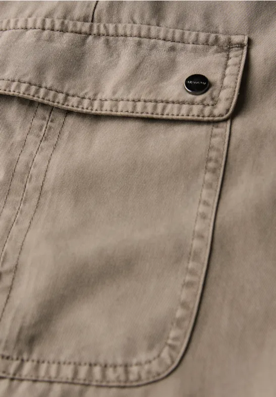 Cargo rok met gewassen look bark brown