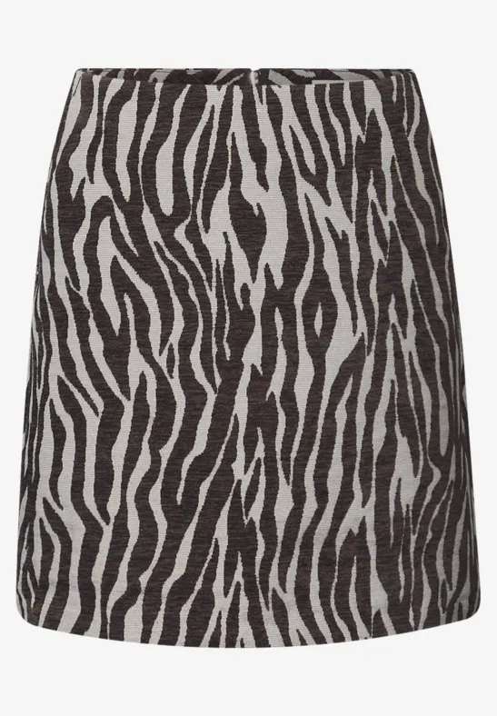 Zebra Jacquard Rock deep roast brown