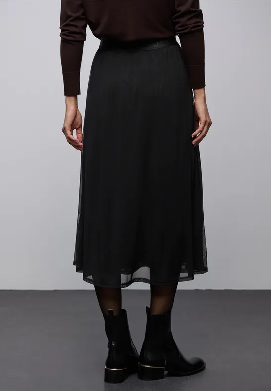 Rok van mesh Black