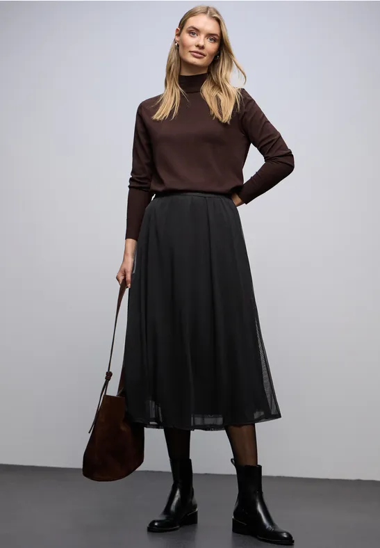 Rok van mesh Black