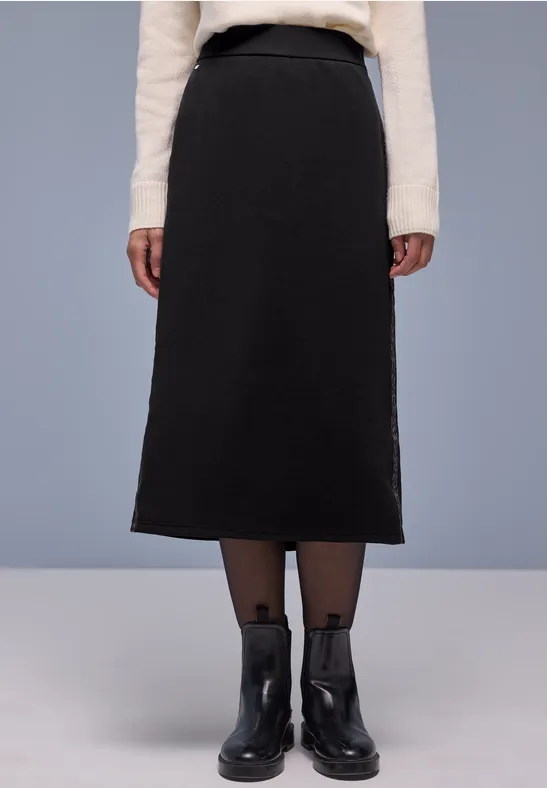 Rock mit Gallonstreifen Black