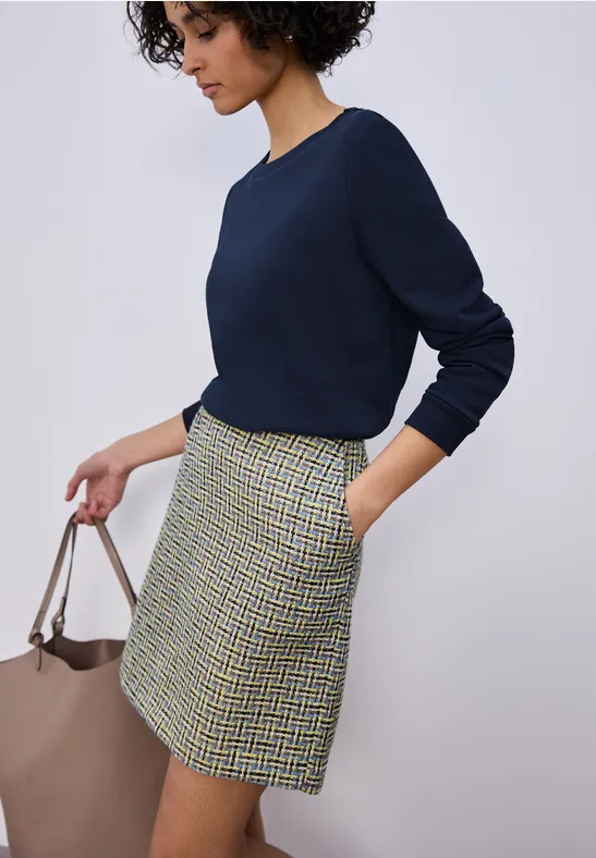 Jupe à motifs shadowed navy