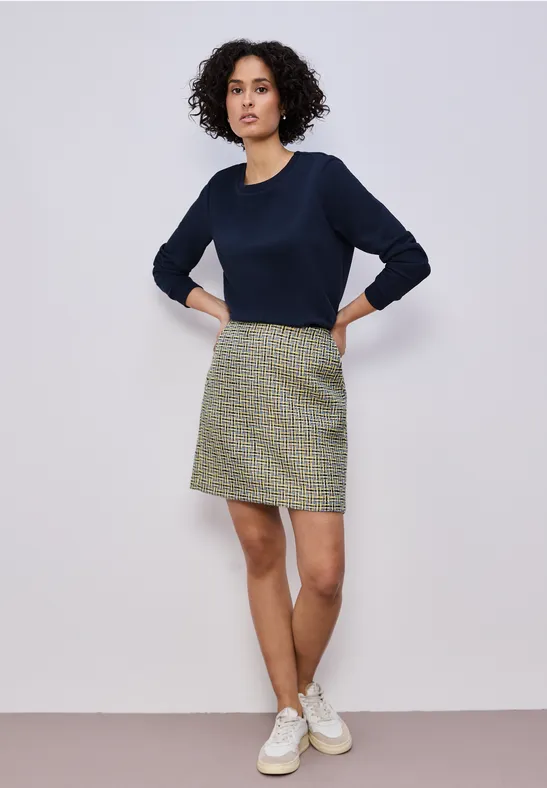 Jupe à motifs shadowed navy