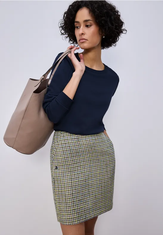 Jupe à motifs shadowed navy