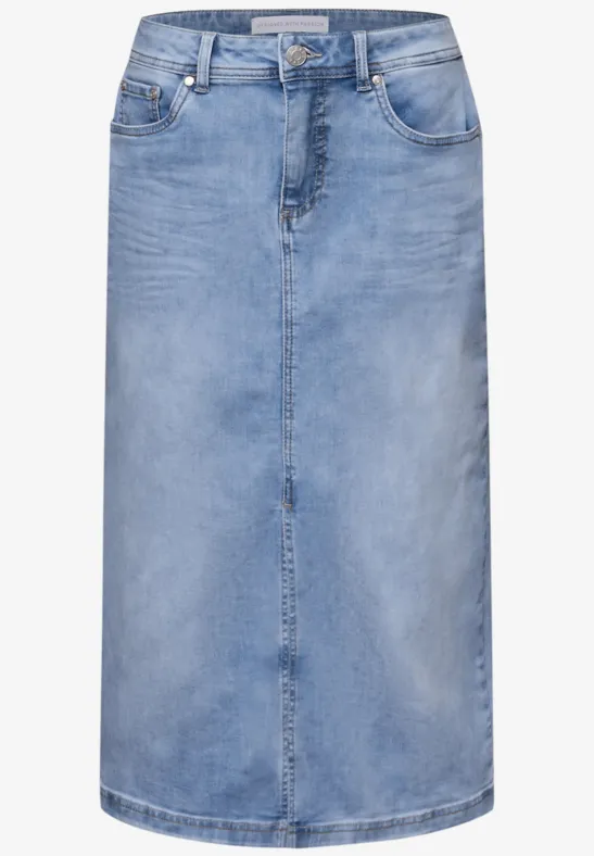 Jupe en jean light blue wash