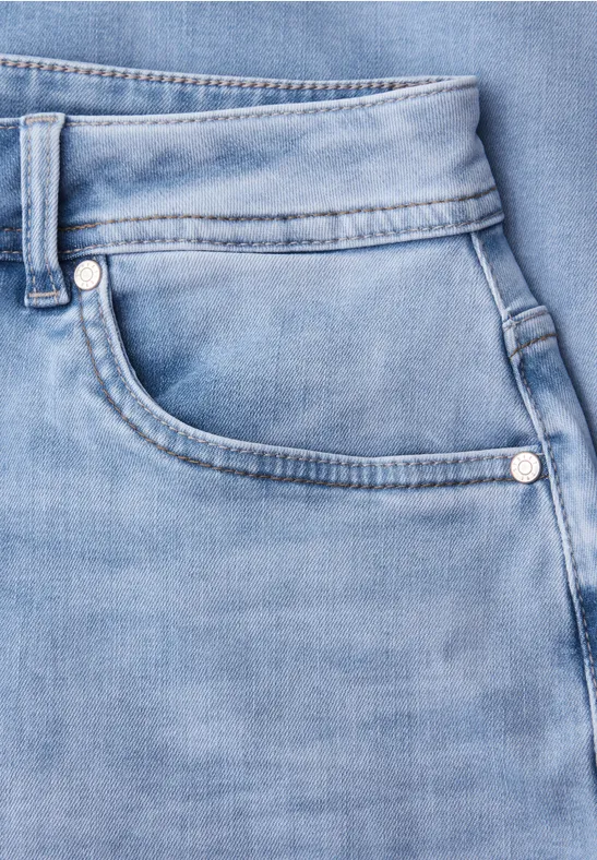 Jupe en jean light blue wash