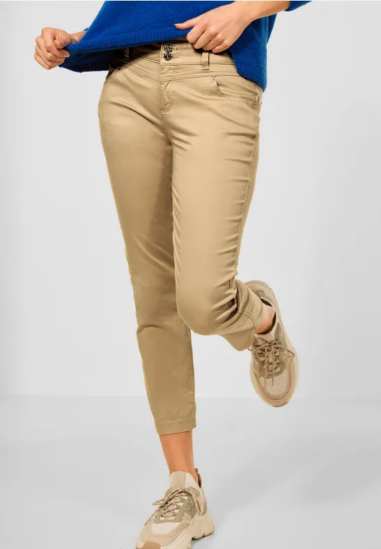 Casual Fit Hose in Unifarbe light safari sand